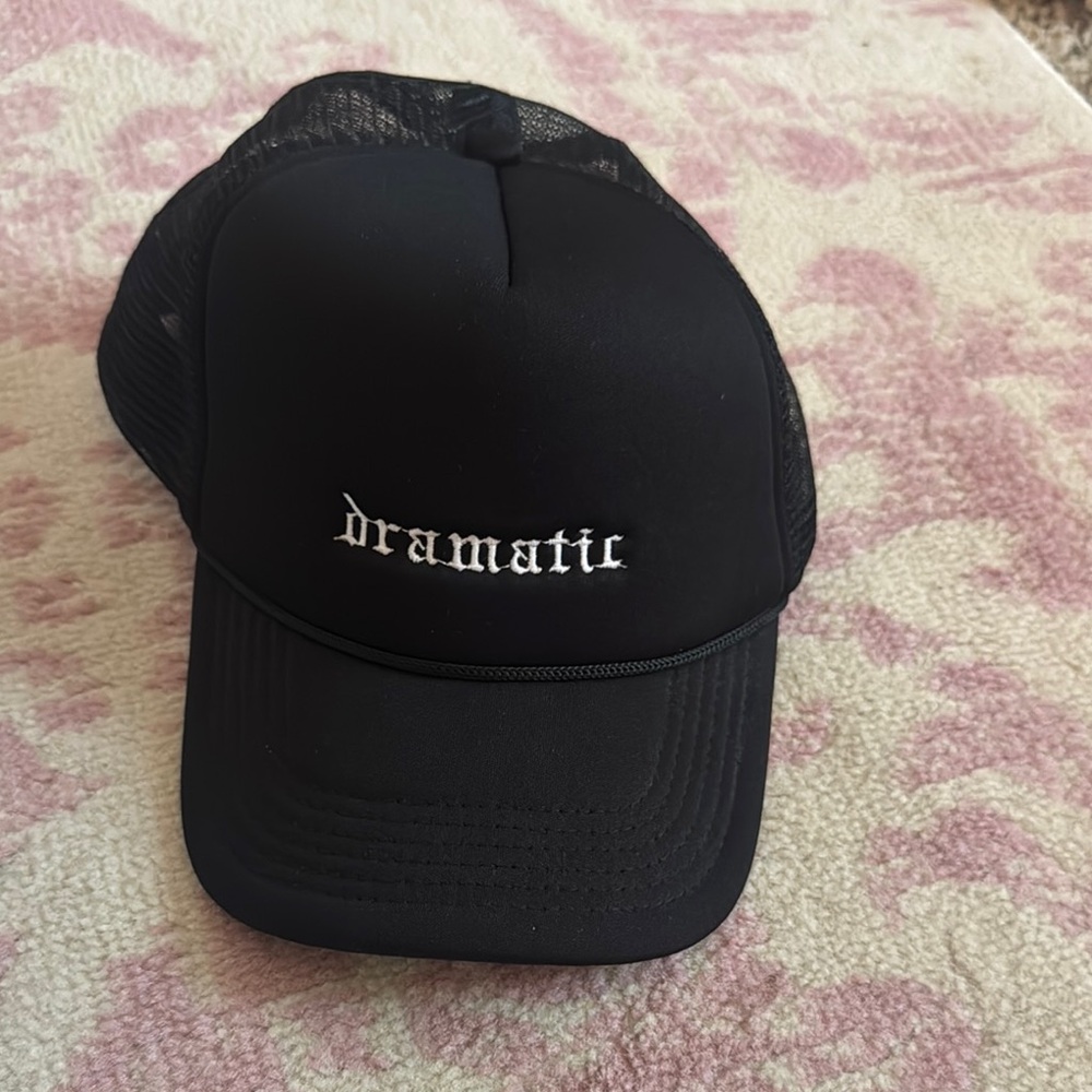Black 'Dramatic' Trucker Hat